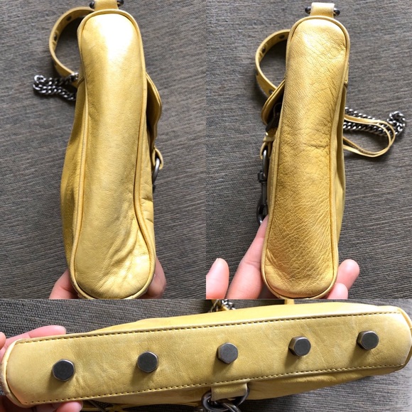 Yellow Rebecca Minkoff MAC Crossbody Bag Clutch - Picture 7 of 8